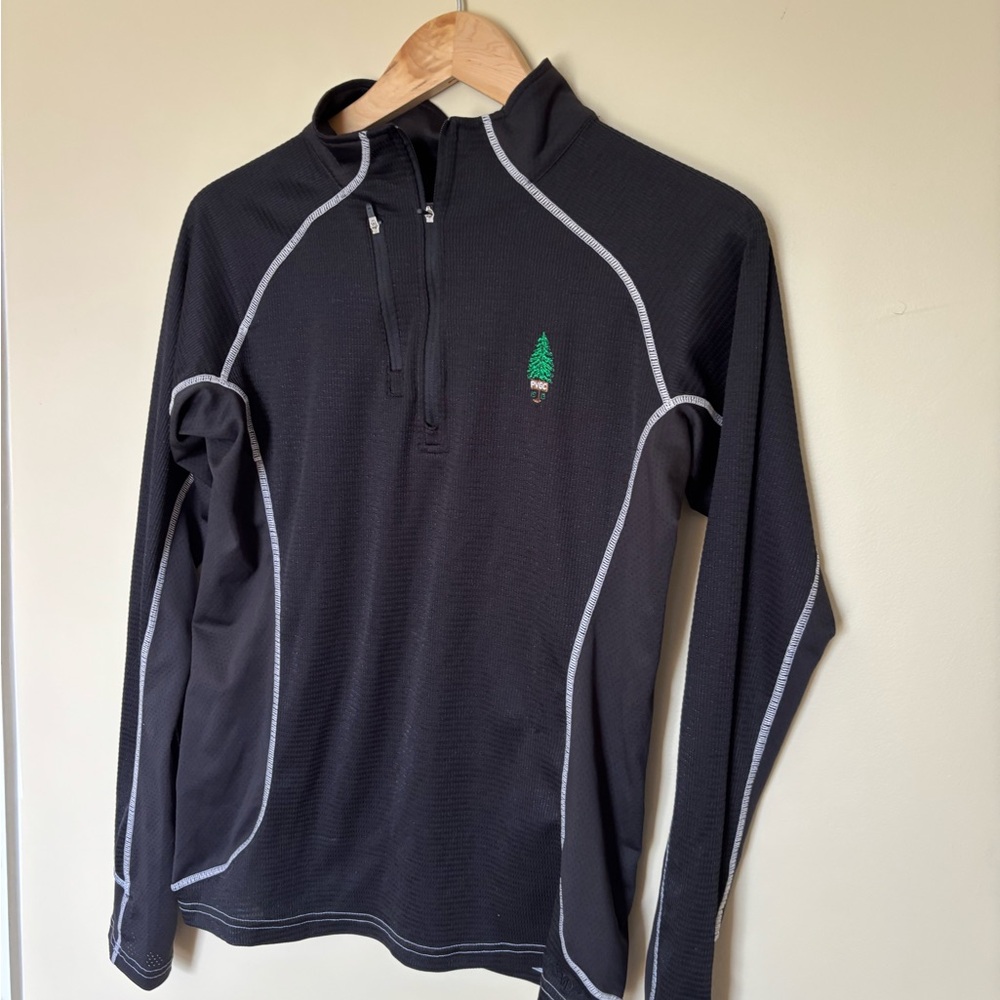 Exclusive Pine Valley Golf Course logo Quarter-Zip Mesh Pullover